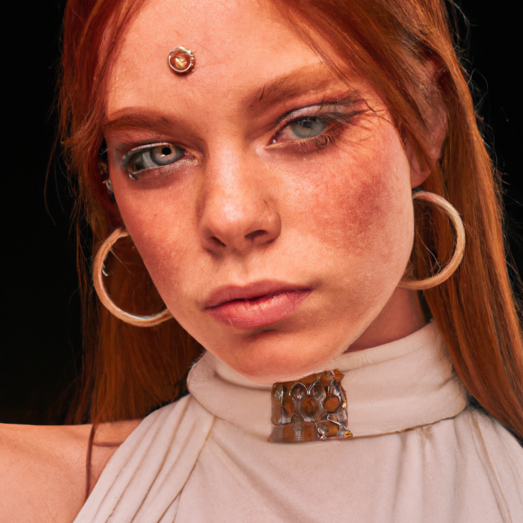 Retrato editorial con estética minimalista en estudio de luz difusa